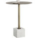 Kata White Marble Bar Table